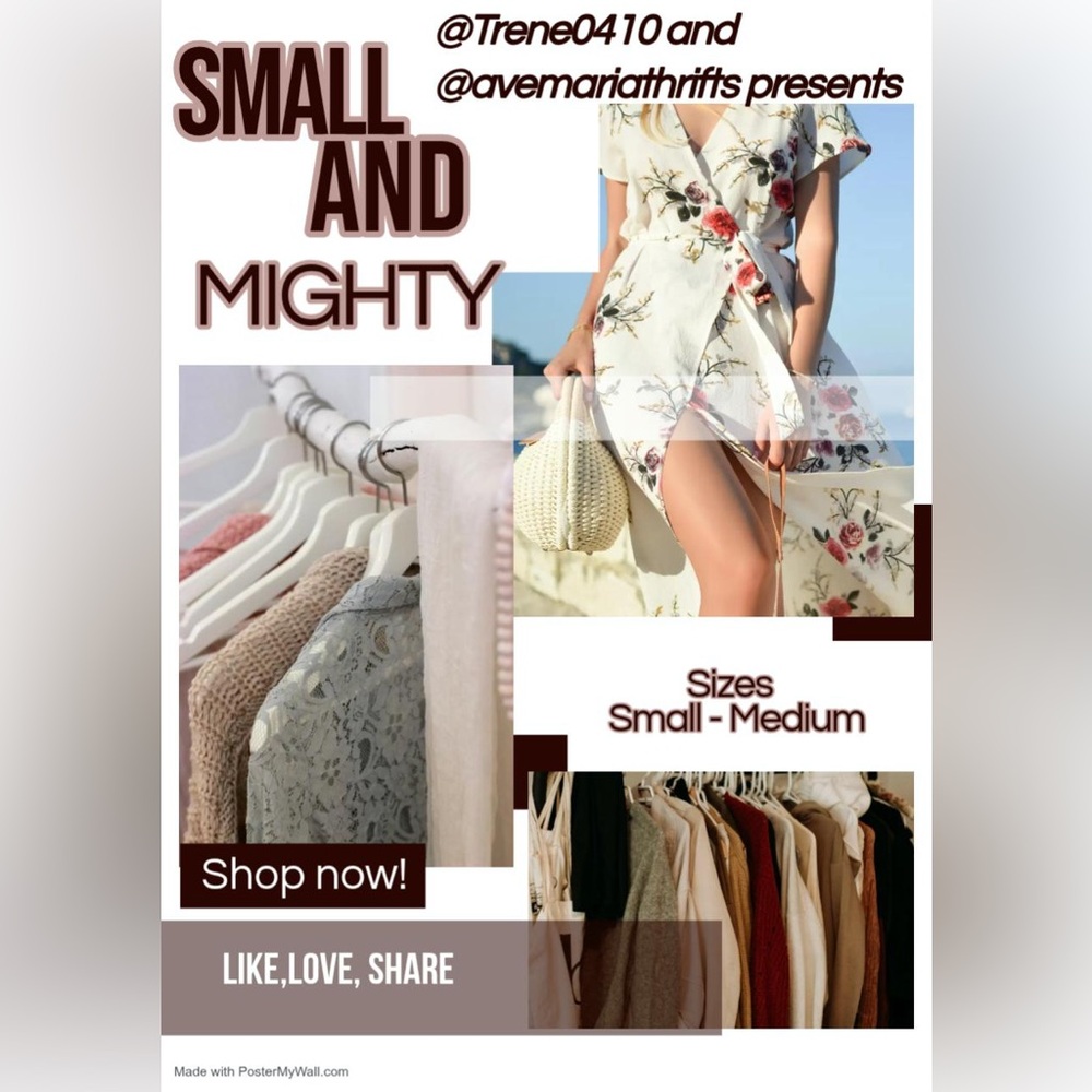 Small But Mighty!   Sizes XS-M 0-8 ONLY Show with @avemariathrifts. Live Show